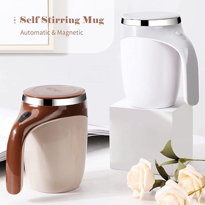 380mL Self Stirring Mug with Lid - Al Tijara UAE