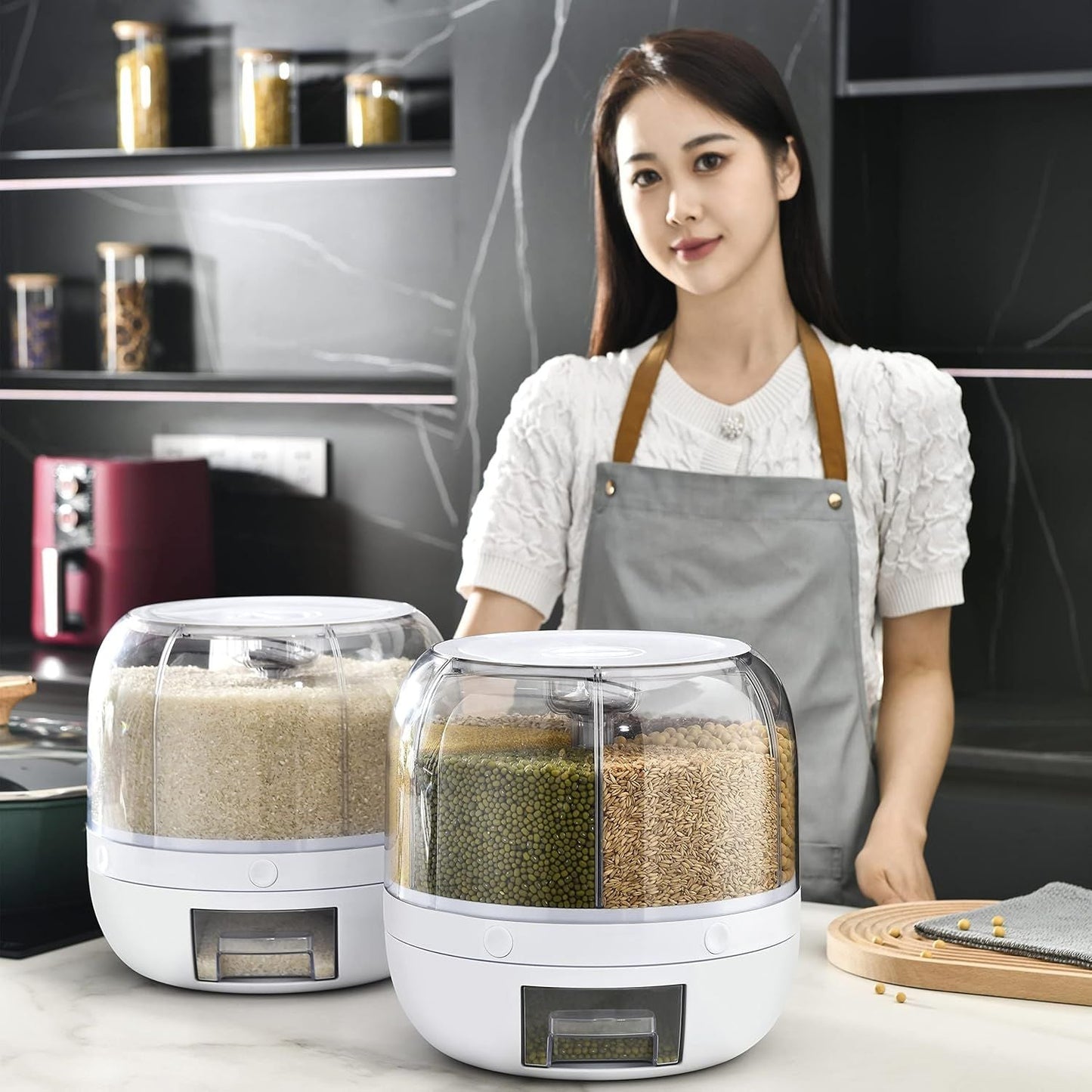 360 Degree Rotating Dry Food Dispenser - Al Tijara UAE
